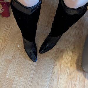 Elegant Black Knee-High Women's Boots
